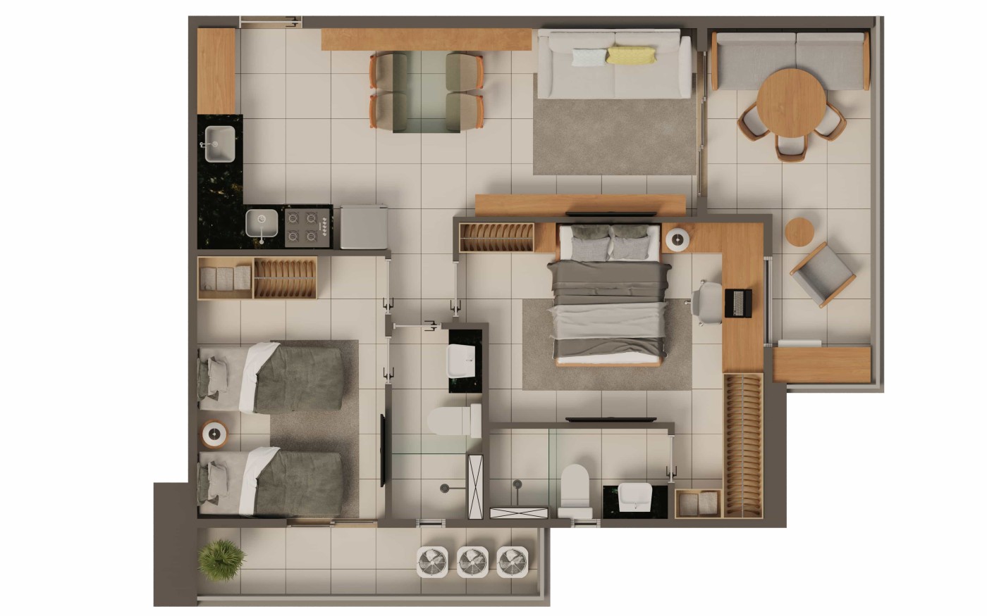 Apartamento, 2 quartos, 65 m² - Foto 22